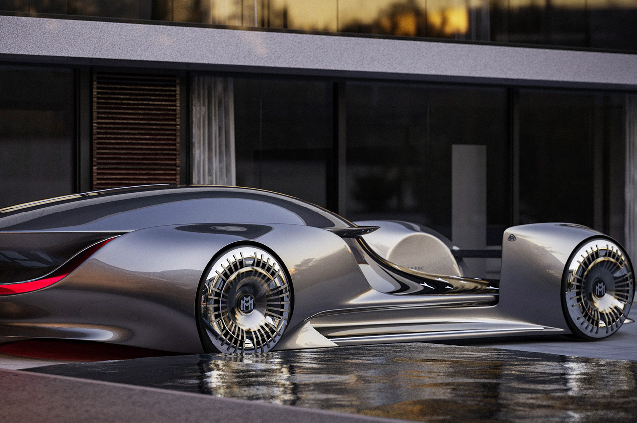 This shape-changing Mercedes-Maybach has a canvas for digital artists to explore