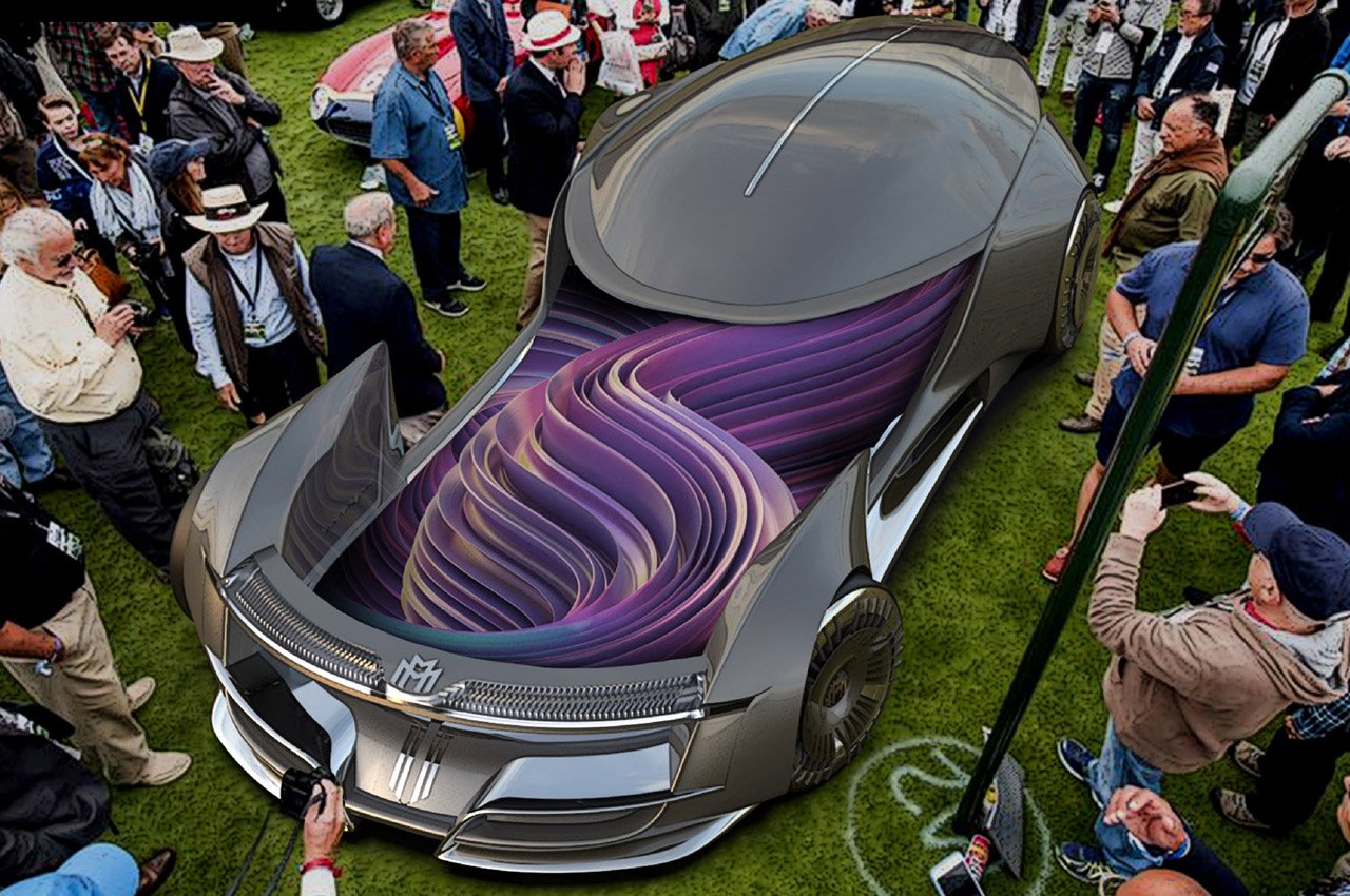 #This shape-changing Mercedes-Maybach has a canvas for digital artists to explore