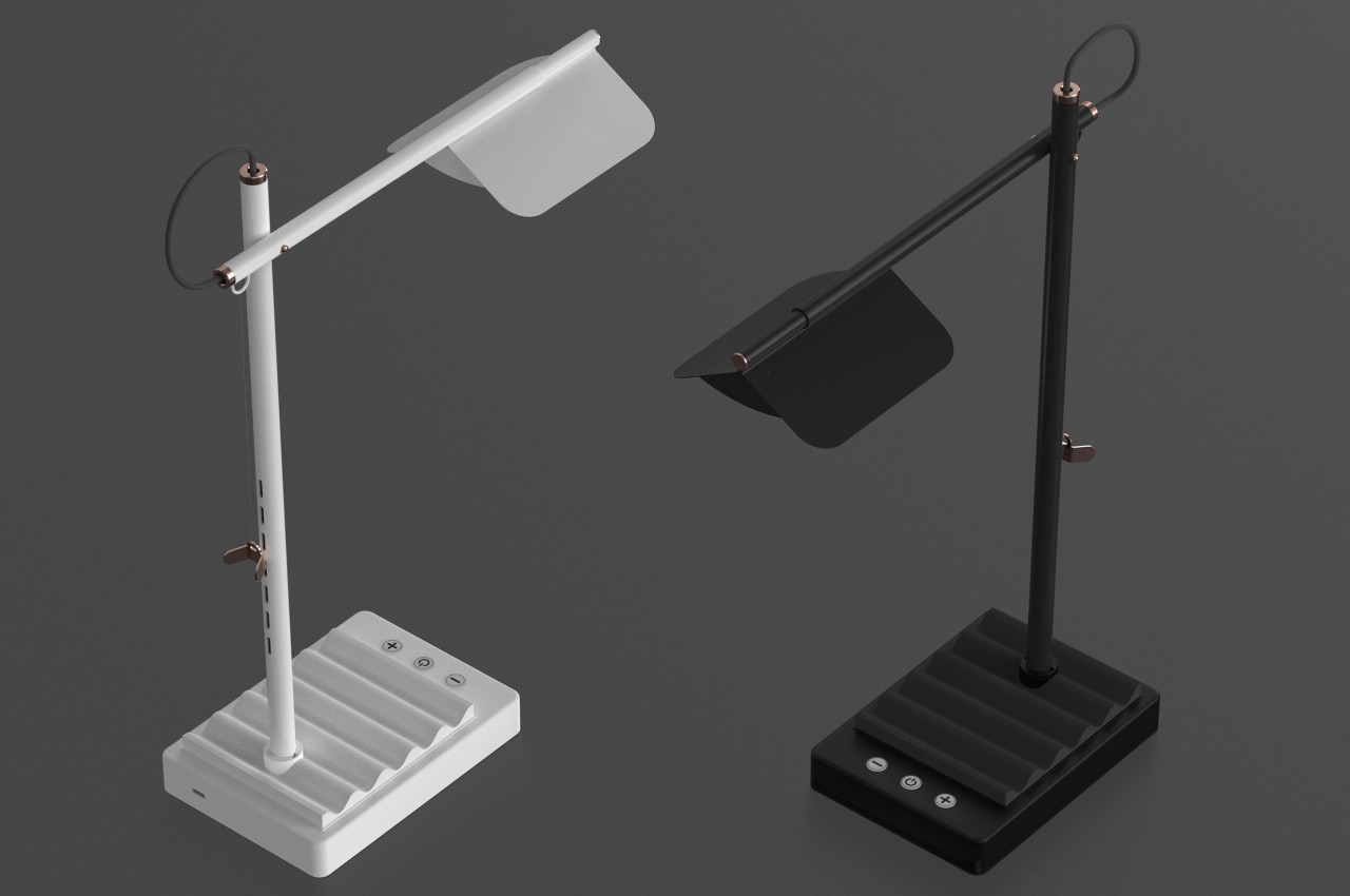 Quelle desk lamp concept has a simplicity that belies its sophisticated design