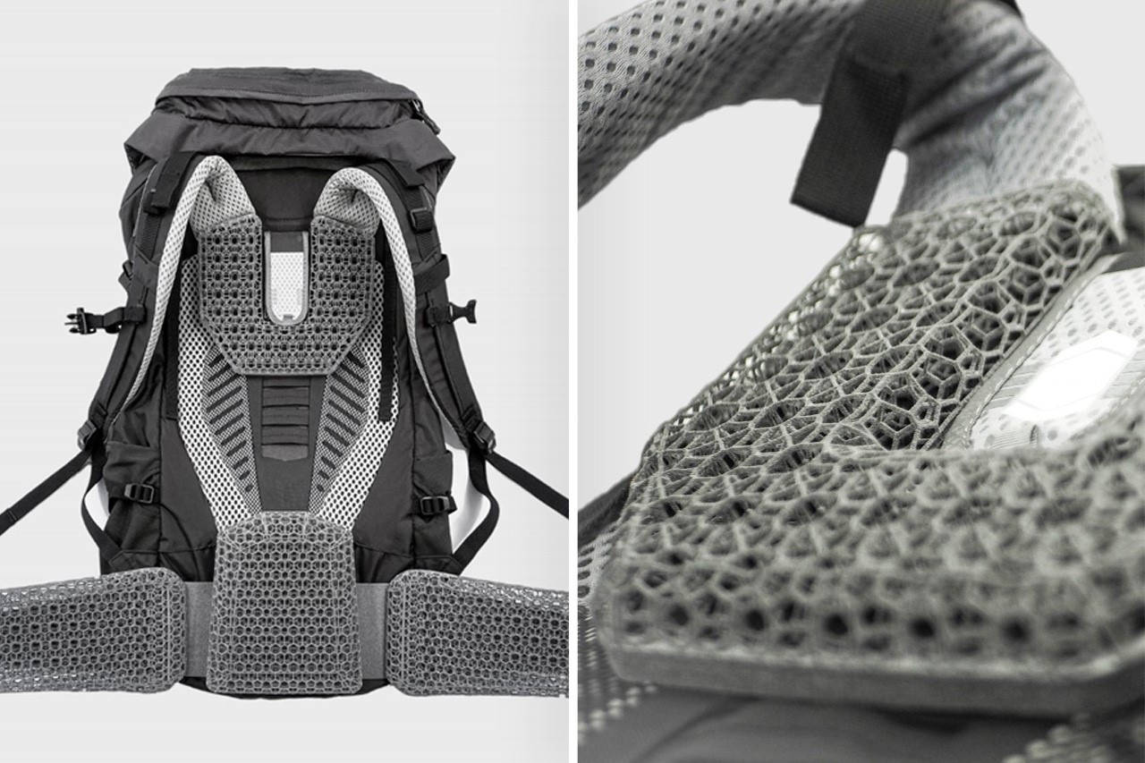 This trekking backpack is the world’s first to ever incorporate a 3D-printed cushioning mesh