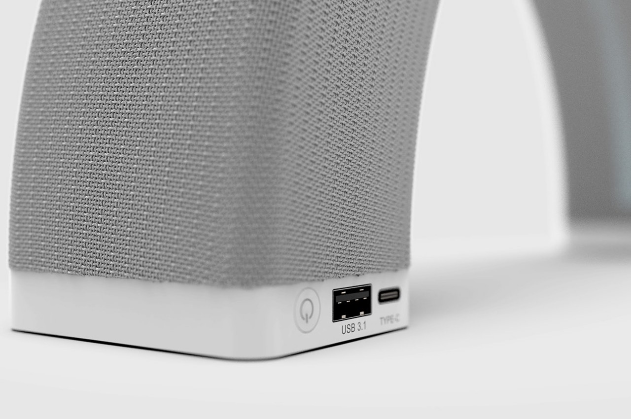 This wireless speaker concept is like a piece of portable sculptural art