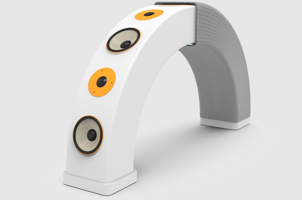 This wireless speaker concept is like a piece of portable sculptural art