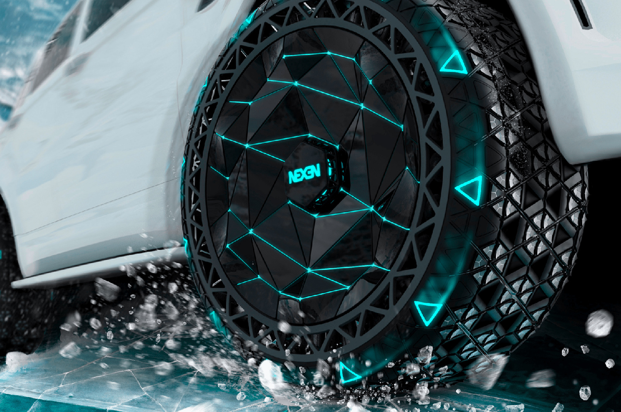 Transformable smart tire with concealed spikes is tailored for safe, all-season driving - Yanko Design