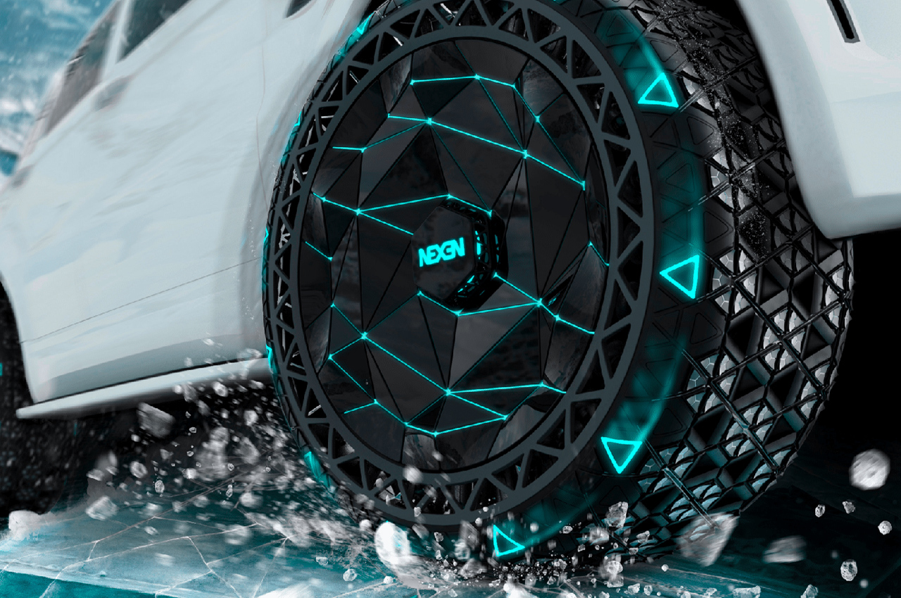 #Transformable smart tire with concealed spikes is tailored for safe, all-season driving