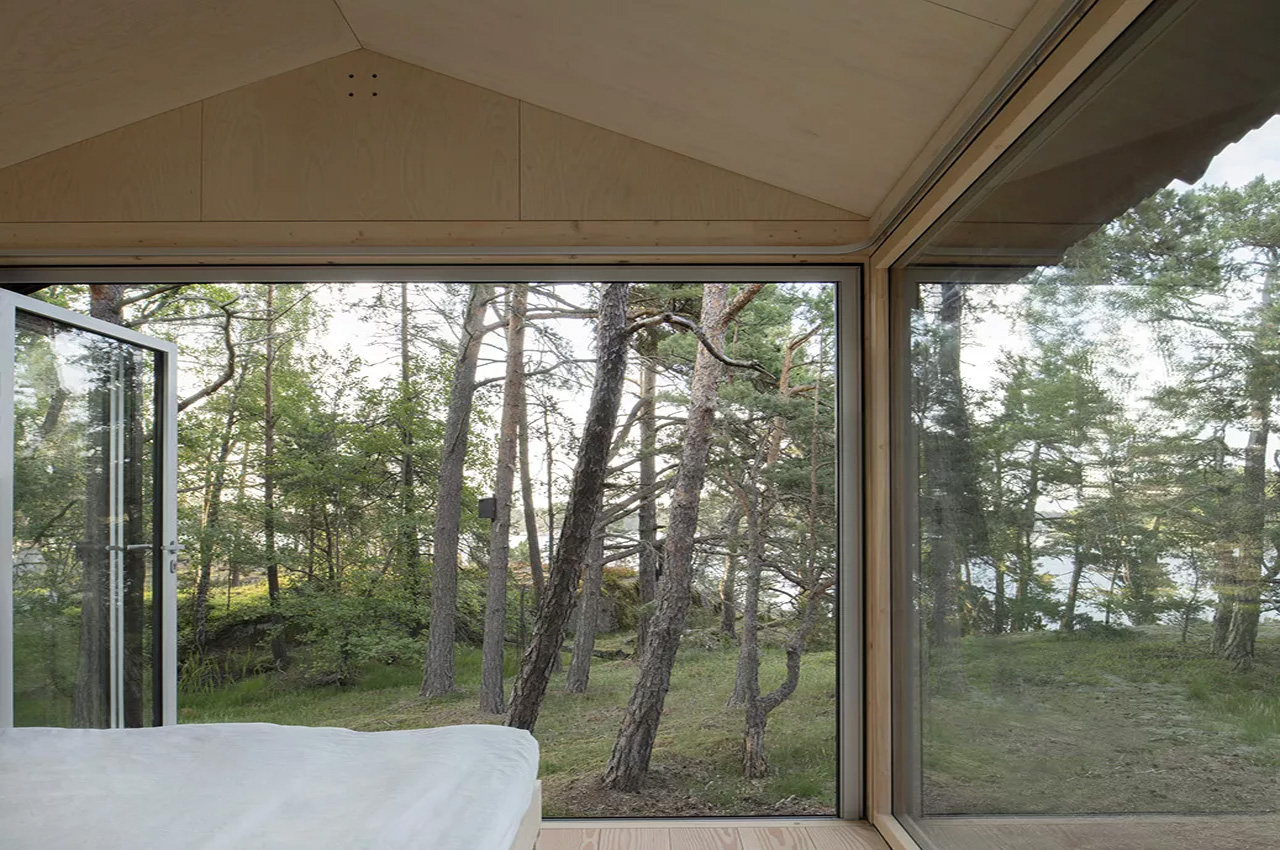 This idyllic cabin on a Swedish island perfectly represents minimalist Nordic architecture