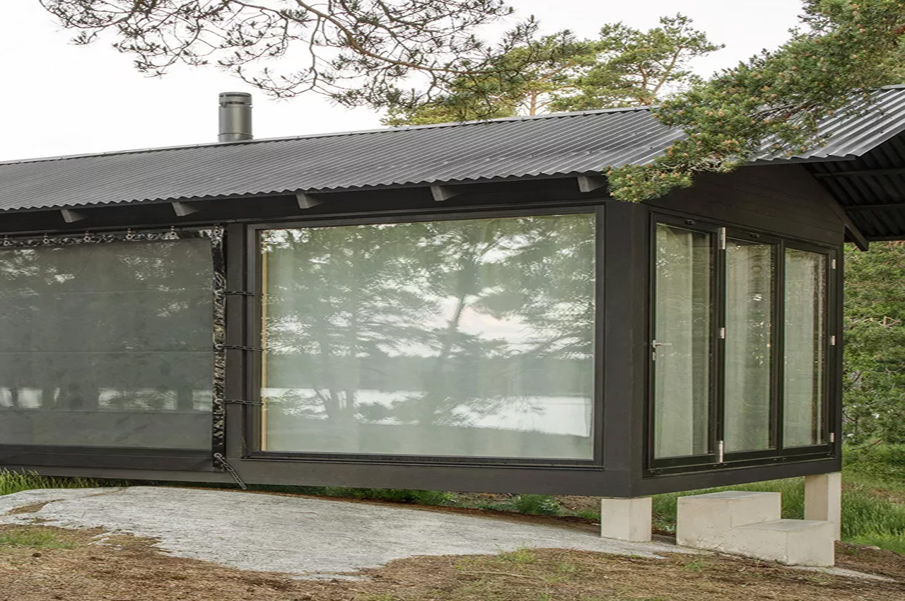 This idyllic cabin on a Swedish island perfectly represents minimalist Nordic architecture
