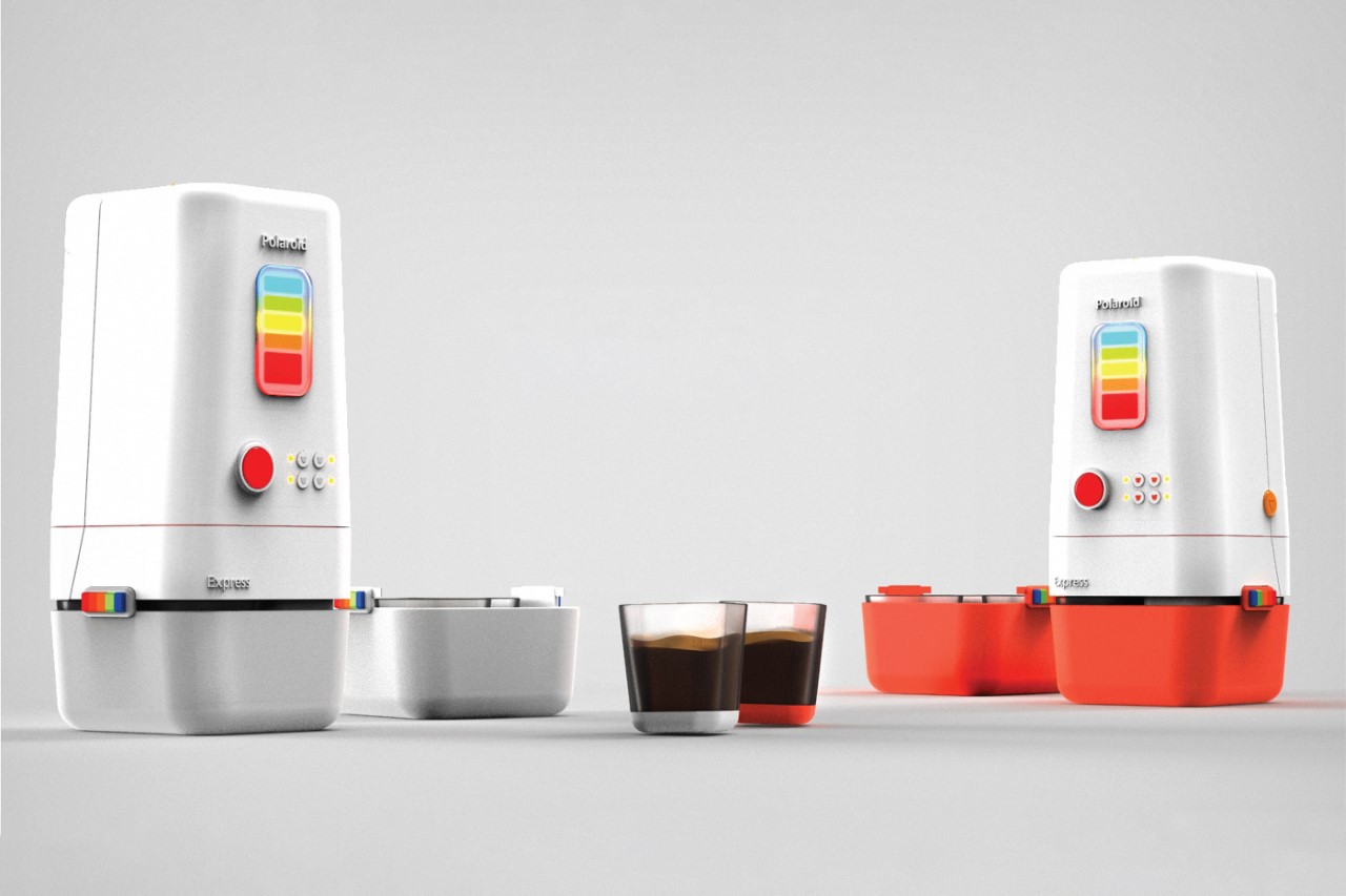 Polaroid-inspired coffee machine concept gives you a 'shot' of
