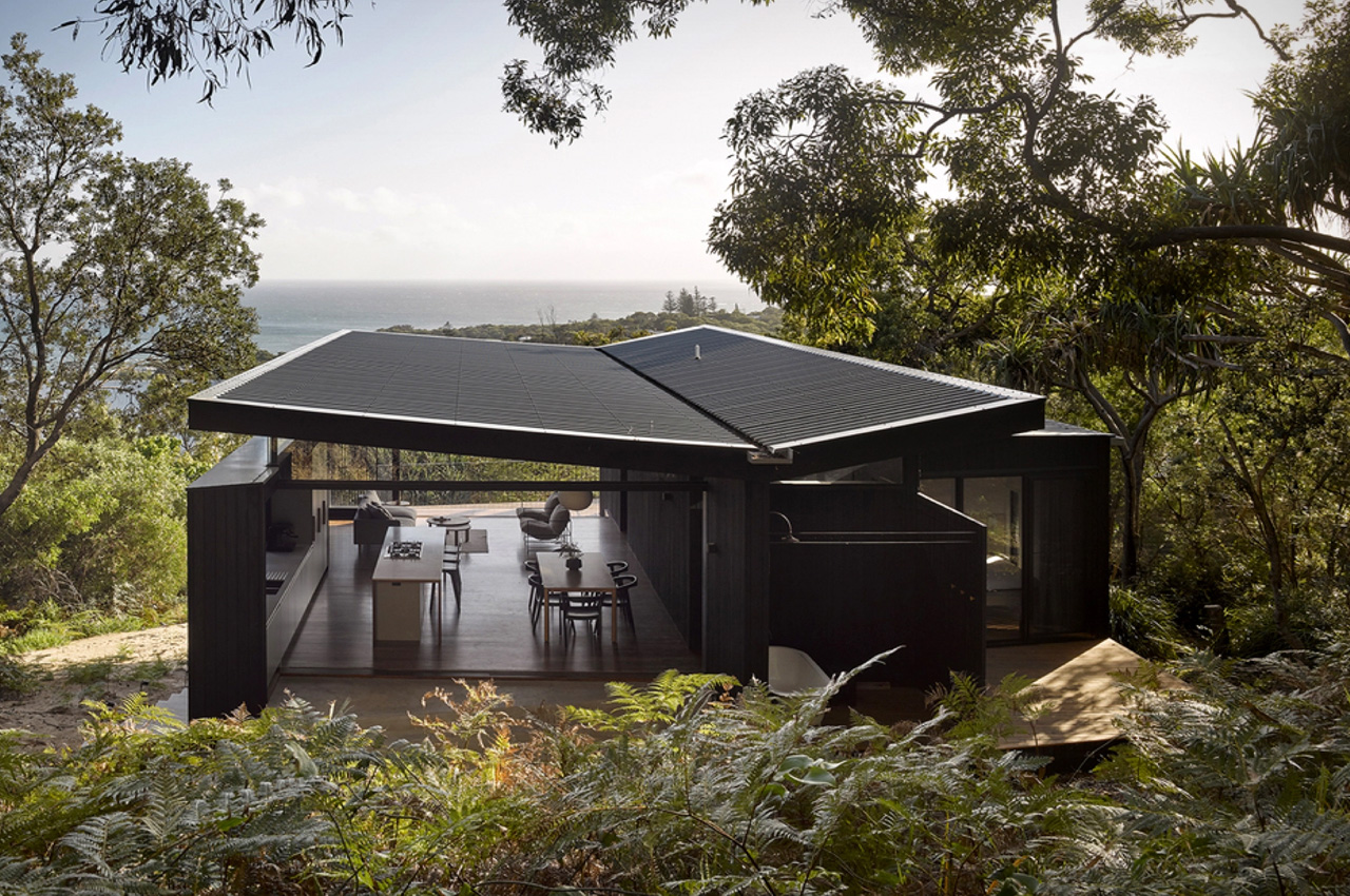 This Charred Timber Beach House On An