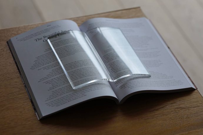 Keep on reading while sipping your tea with this unique book-shaped bookmark