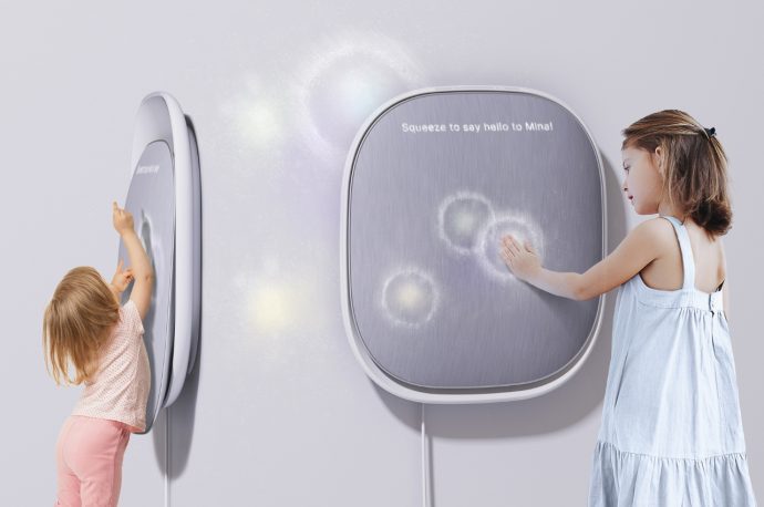 This doodle interactive wall creates fun times for kids and adults as well