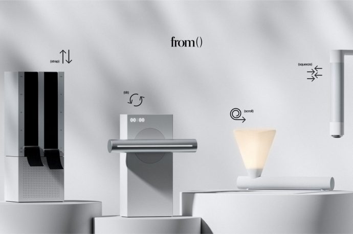 from() design concept uses intuitive tactile controls to operate devices