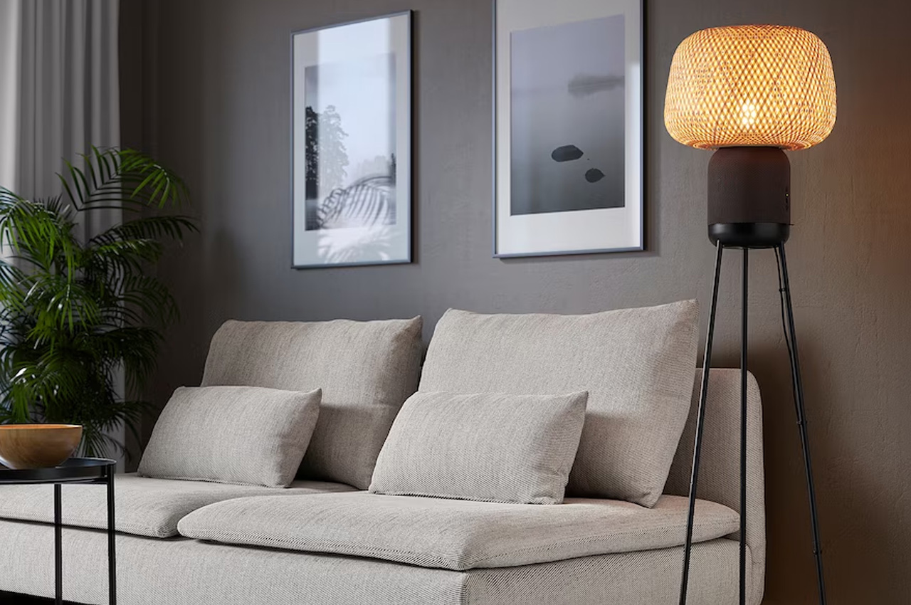 #IKEA’s new Symfonisk speaker is also a floor lamp you can customize with a shade of choice