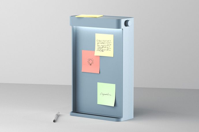 Inspired by a light switch, the eye-catchy colors of this desk lamp is the visual motivation you’ll need to start your day