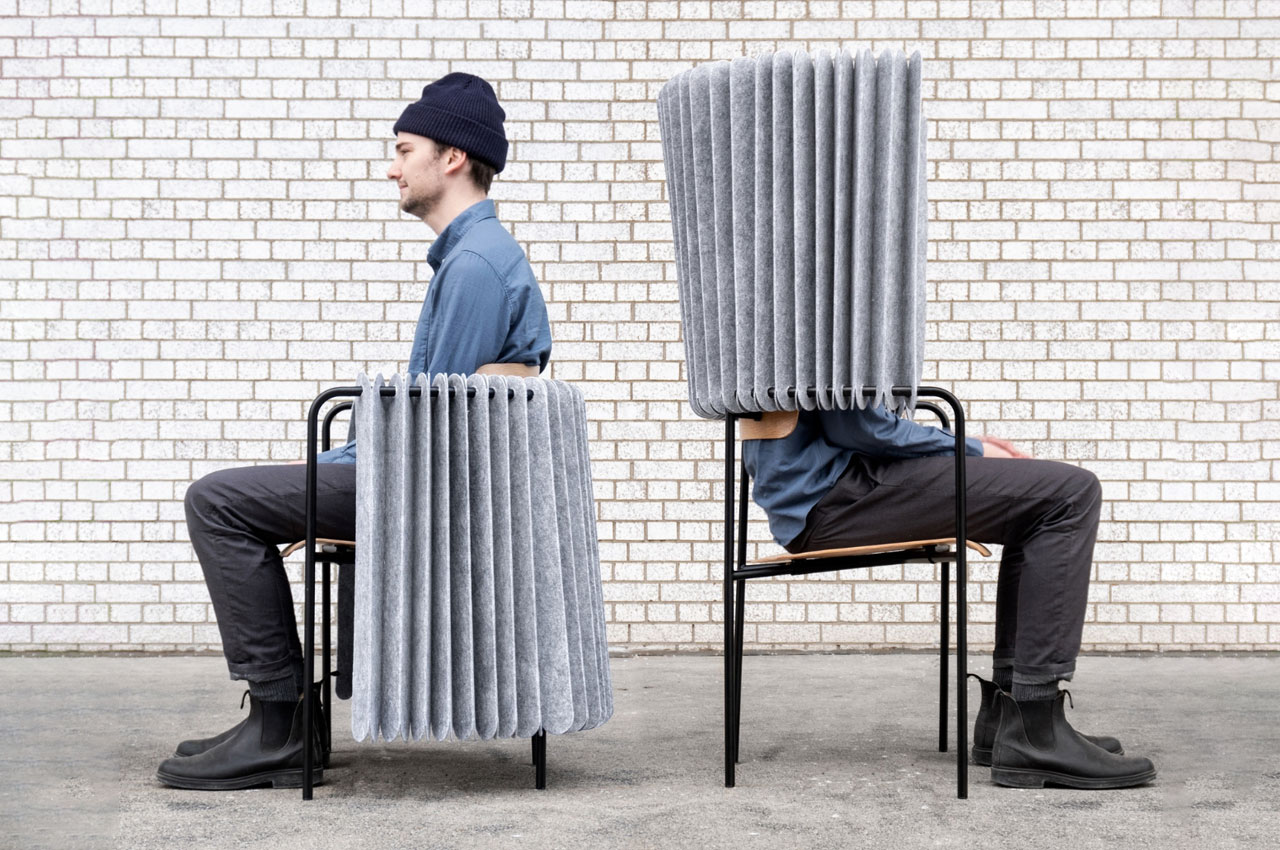 #Peacock Chair concept gives you a “shroud” to protect you from distractions