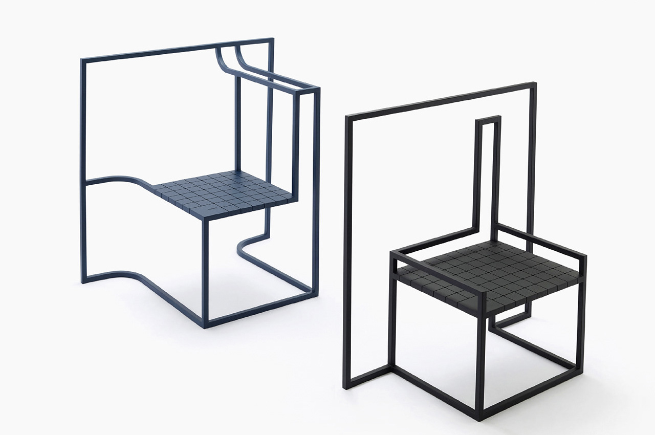 #These eight conceptual chairs represent Hong Kong’s urban landscape and density