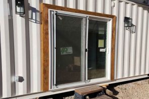 This 40′ highly insulated tiny home is a converted shipping container house at a pocket-friendly price tag