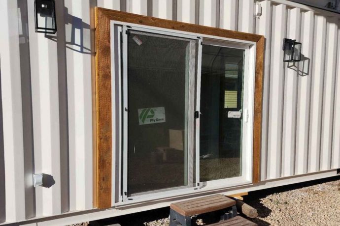 This 40′ highly insulated tiny home is a converted shipping container house at a pocket-friendly price tag