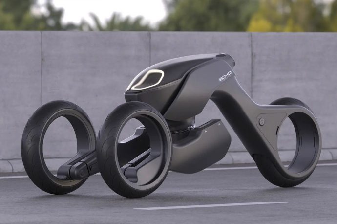 This self-driving trike is made for a Robocop sequel and a dystopian future that awaits us all