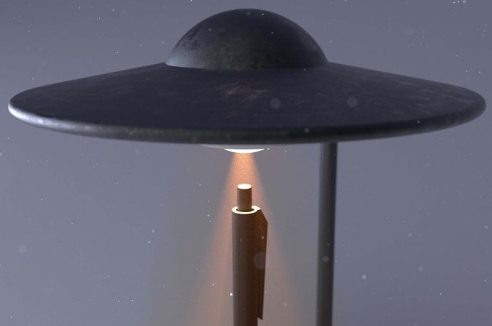 This eerie desk pen holder makes it look like aliens are coming after your pens