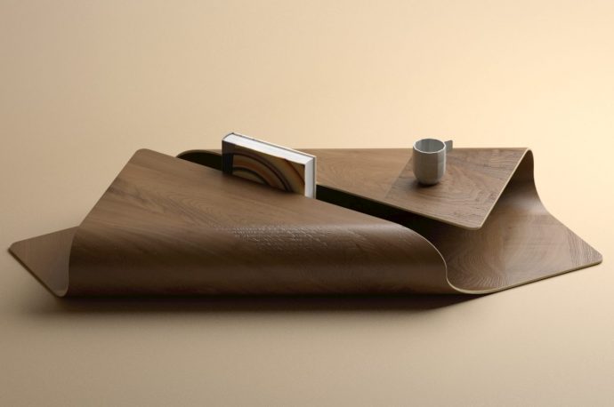 This graceful coffee table will make you want to wrap yourself up in a comfy blanket