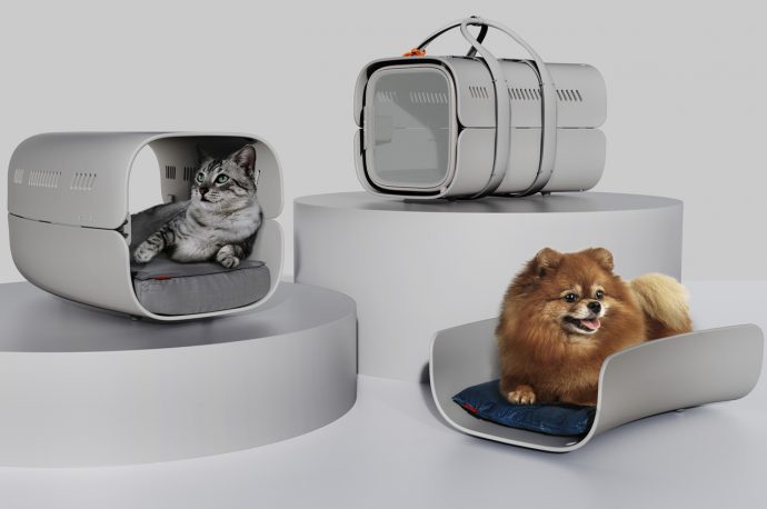 This pet carrier that doubles as a bed is a cozy burrow your pal’s bound to find comforting