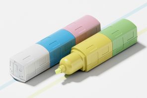 This toy-like modular highlighter is inspired by the flexibility of subway trains