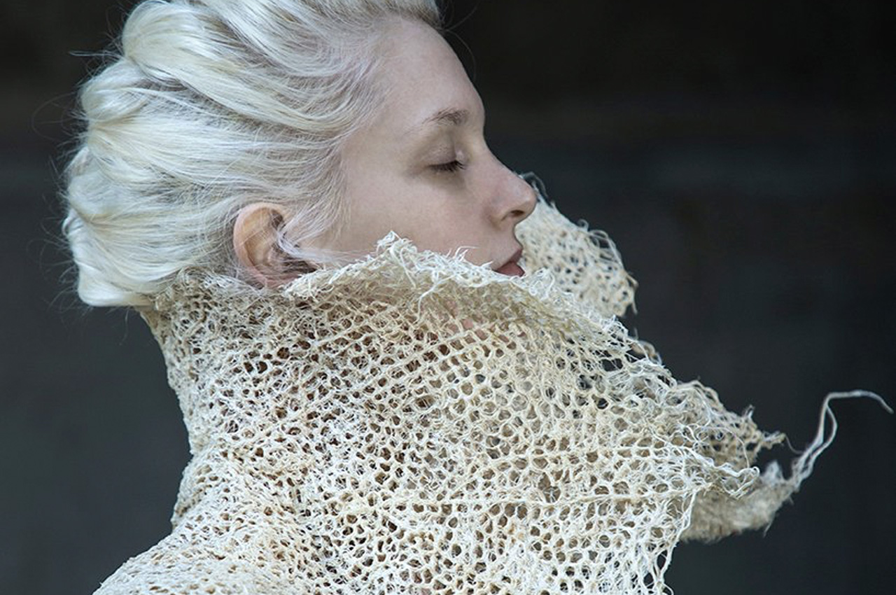 This collection of sustainable bio textiles is grown completely from grass root