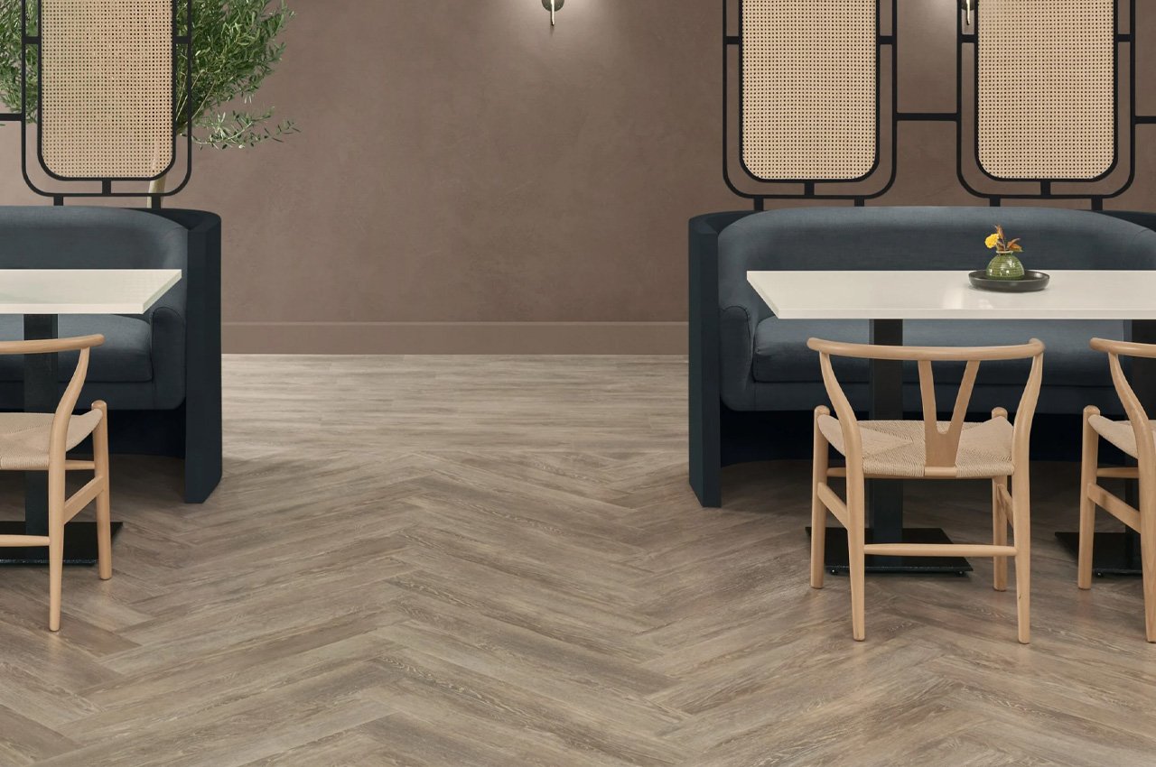 #This luxury vinyl flooring made from a renewable material derived from paper pulp saves carbon emissions by 90%