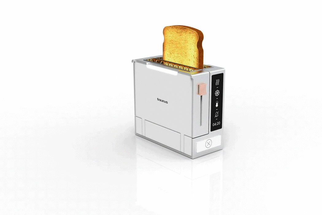 Regular toasters are boring. This shape-shifting bread-toaster opens up into a grill for sandwiches too
