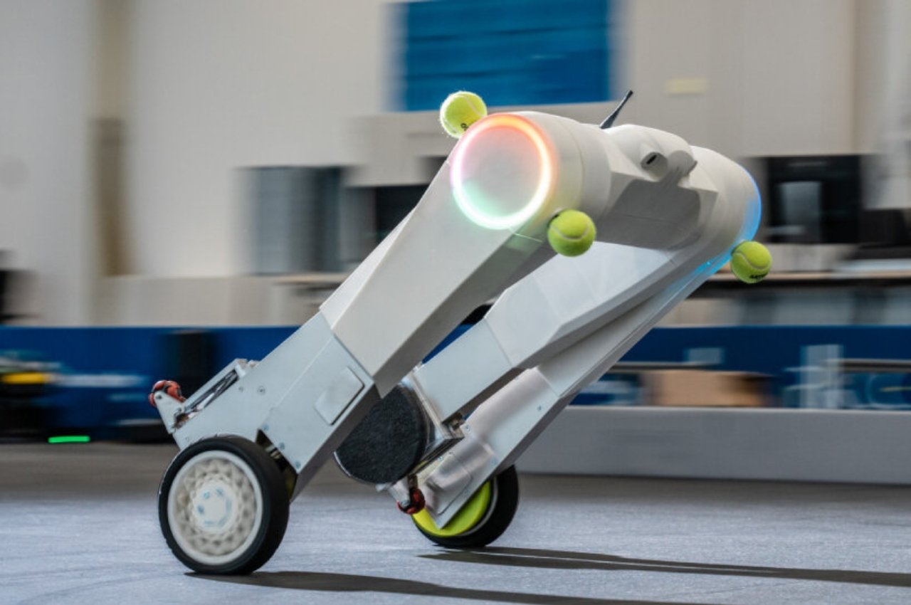 #Autonomous robot with sensors can help carry heavy loads on just 2 wheels
