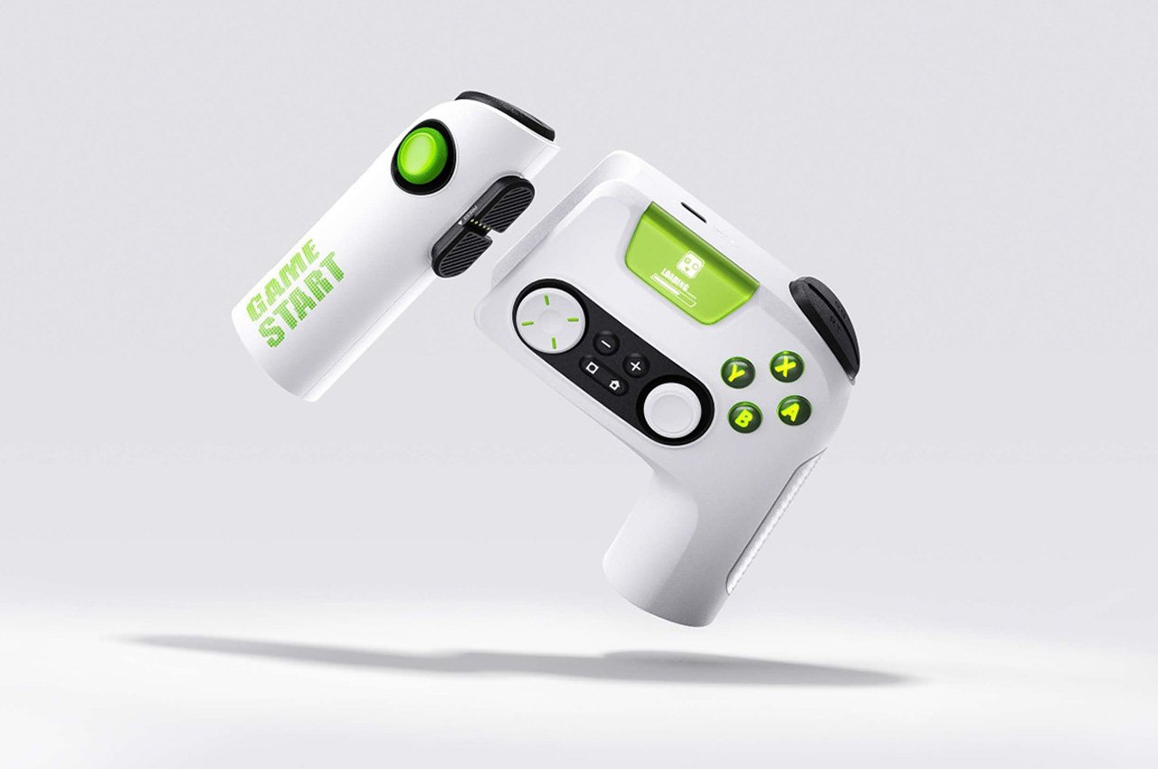 Demontere Tom Audreath Glat Gaming controller with detachable module that doubles as a VR input  controller - Yanko Design