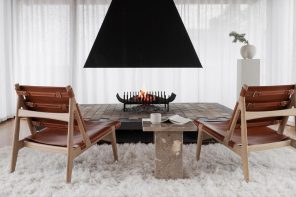 This highly detailed minimal chair is the re-released version of a 1960’s Norwegian design classic