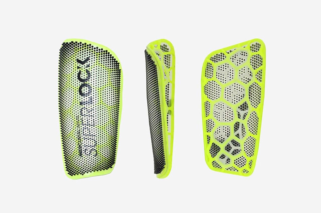 Nike Mercurial Lite Superlock shin guards have special spikes overlaid to safely pierce sock fiber and lock in place