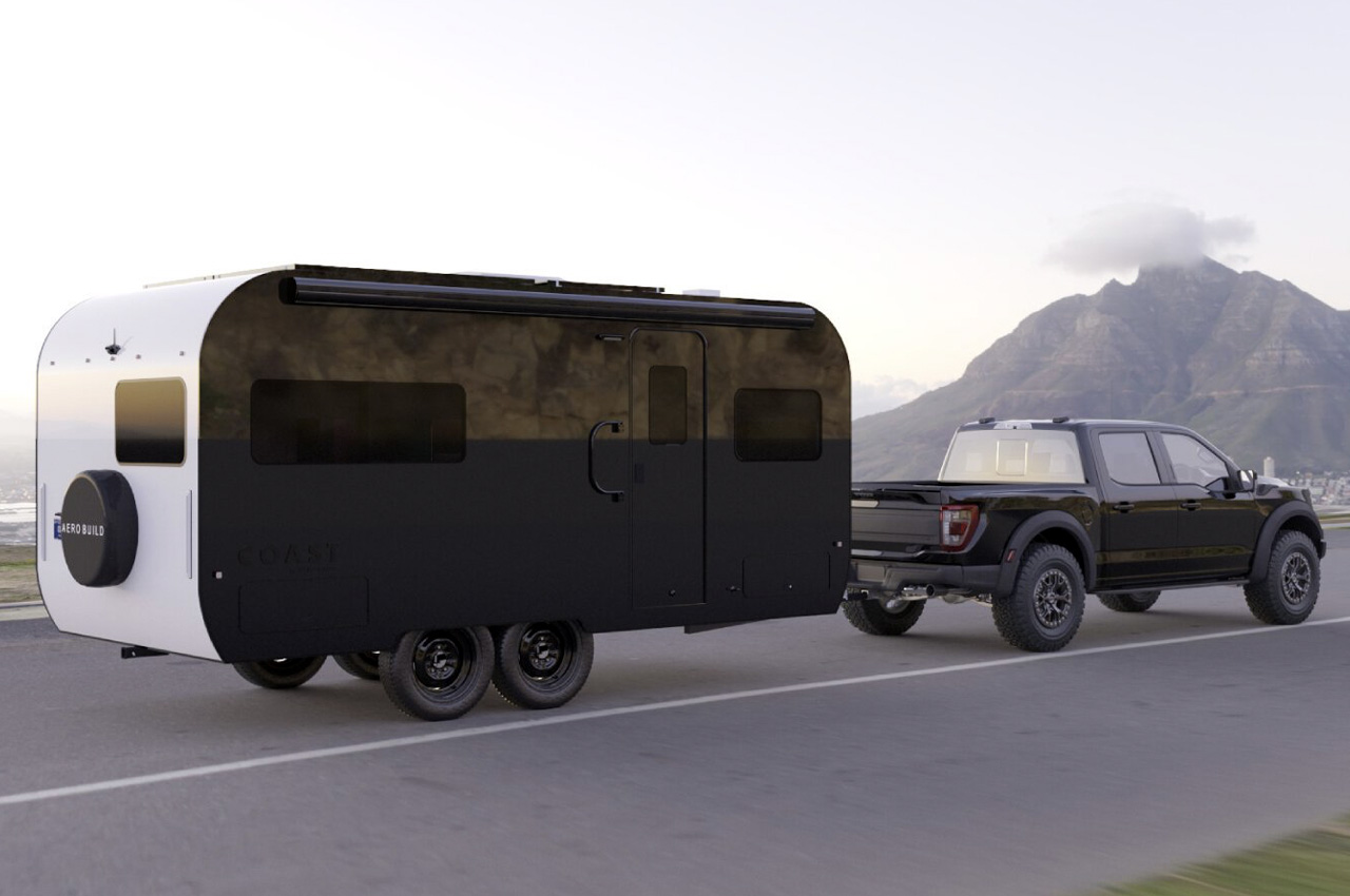 This futuristic tiny electric RV has been insulated with sheep wool on the inside
