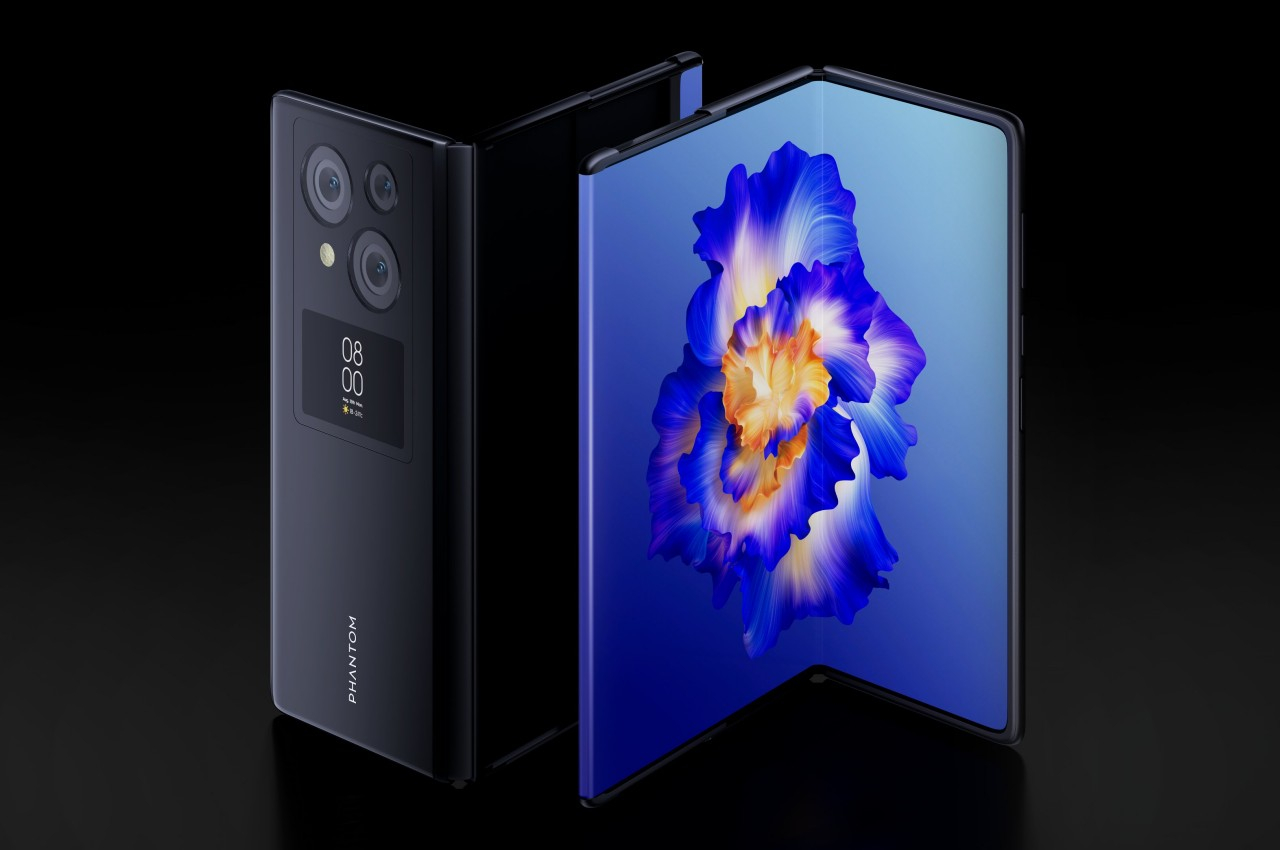 #TECNO Phantom Vision V concept phone folds, rolls, and has plenty of screens