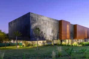 This monolithic black concrete home in the mountains of Argentina is modern brutalism at its best