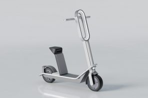 This sleek kick scooter turns into a mini bike for flexible commuting needs