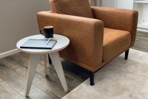 This side and coffee tables have sustainability and simplicity ingrained in their DNA