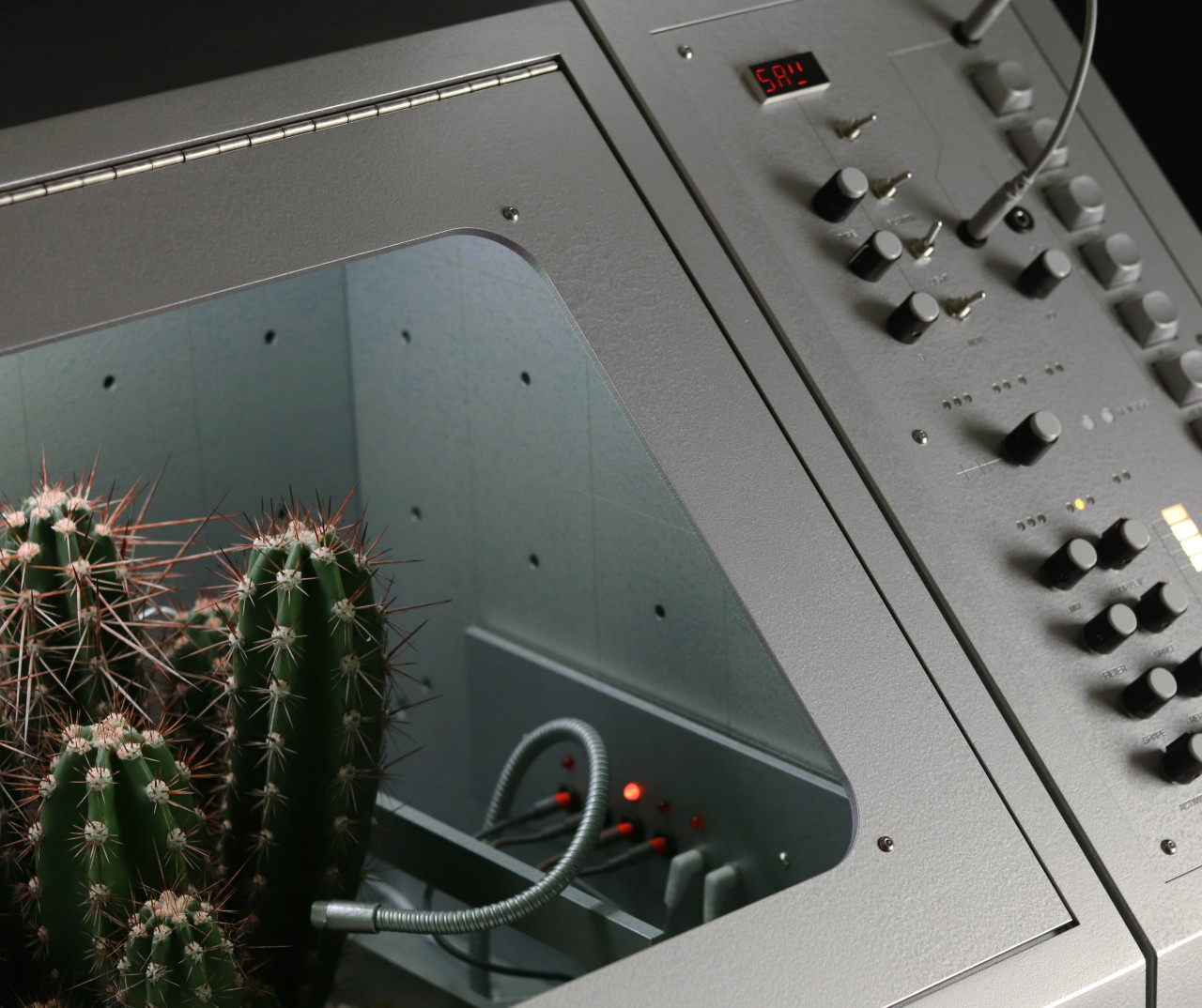 This strange-looking plant box uses science to create eerie music