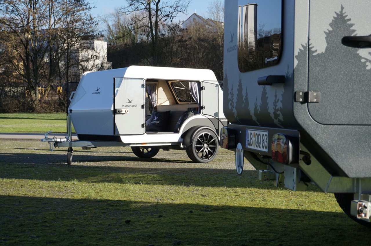 A micro-camper with glass doors & a skylight + other camping essentials you need on your outdoor adventures