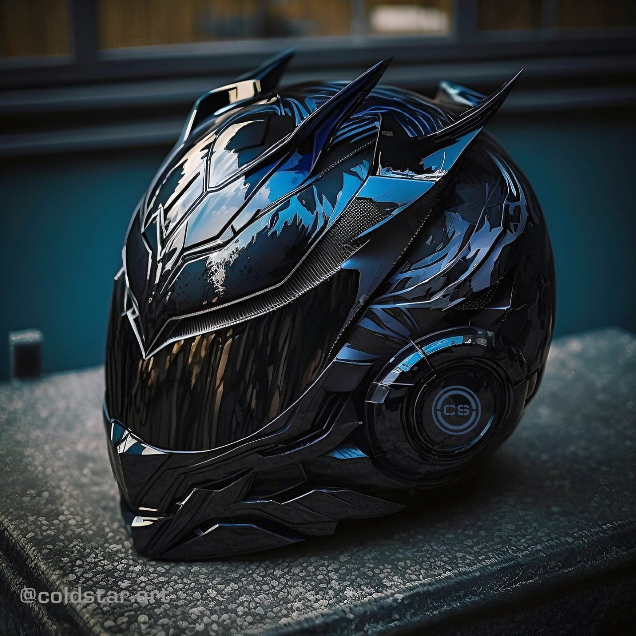 futuristic motorbike helmets