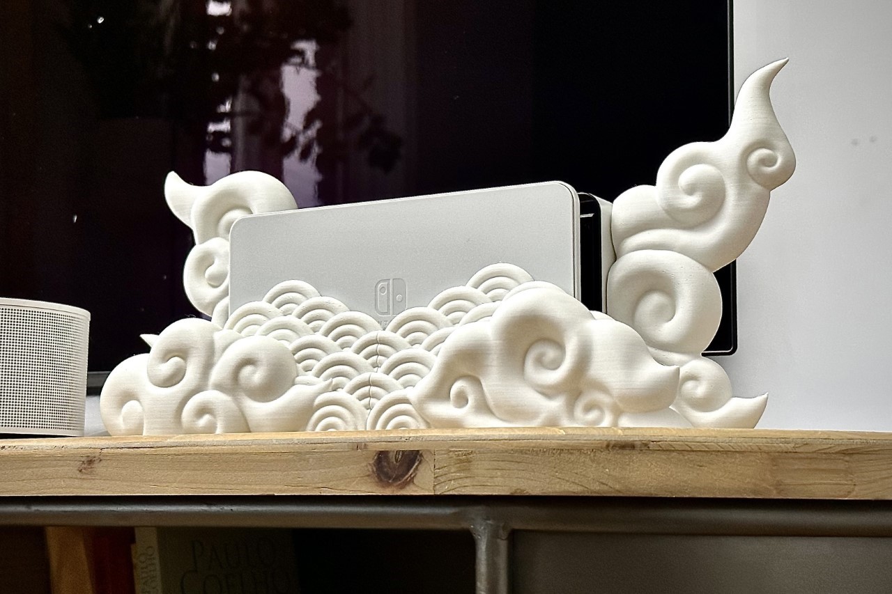 Gorgeous 3D-printed Nintendo Switch dock makes your gaming console rest on  Japanese zen clouds - Yanko Design