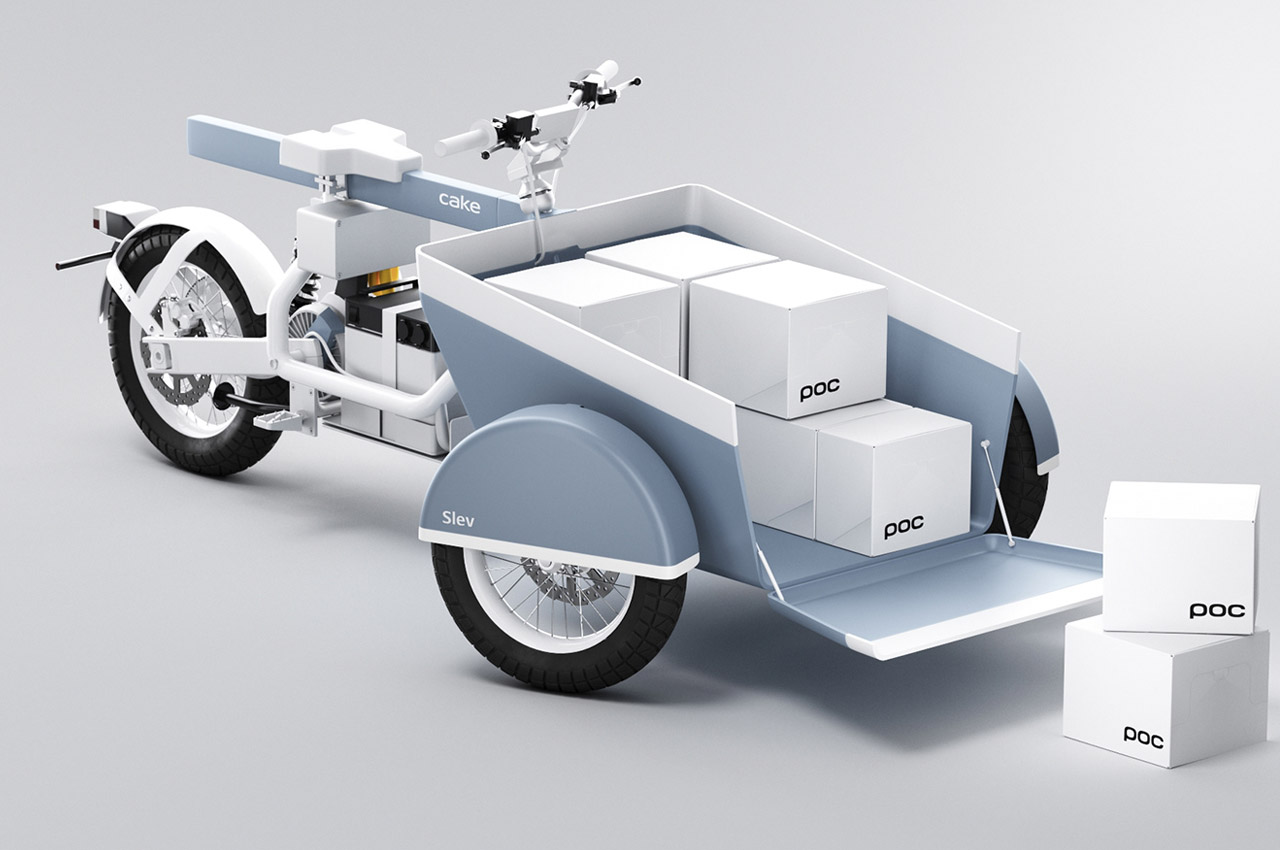 #Cake Slev concept is a powerful electric cargo trike for city hauling needs