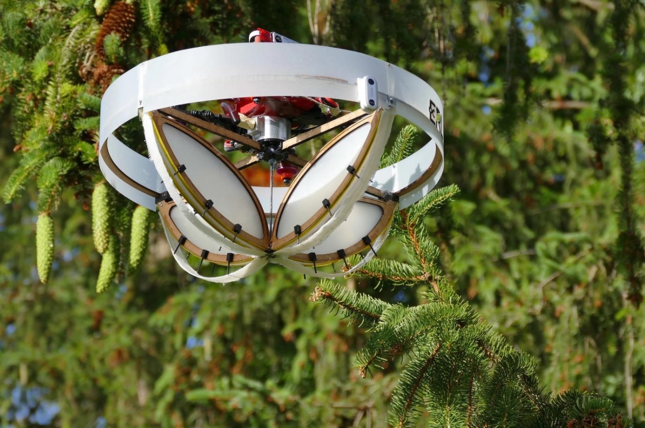 #Drone designed to collect DNA on tall tree branches has a suprising style to increase biodiversity