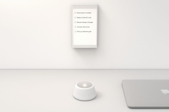 E-Ink wall display and desk dial offer a fusion of digital and analog productivity