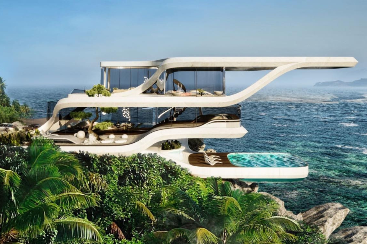 #House boasting an ocean view stands on the precipice in the metaverse