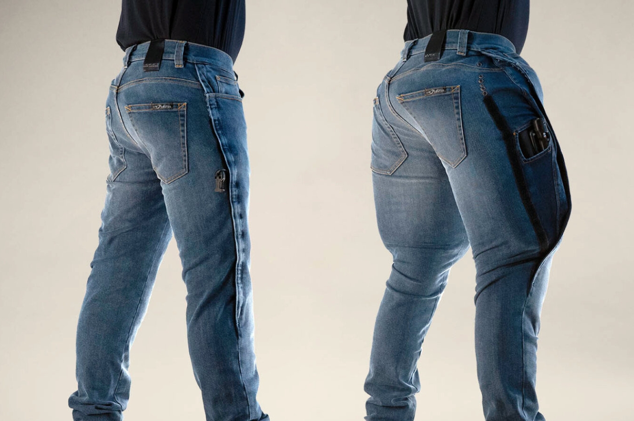Designed to improve motorcycle rider’s safety, these jean snow come with built in airbags