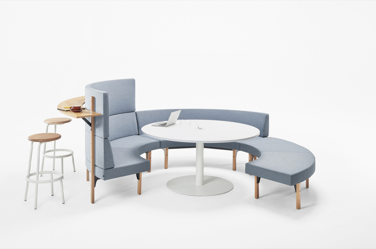 #This versatile seating collection includes modular seating and work booths to make offices comfortable