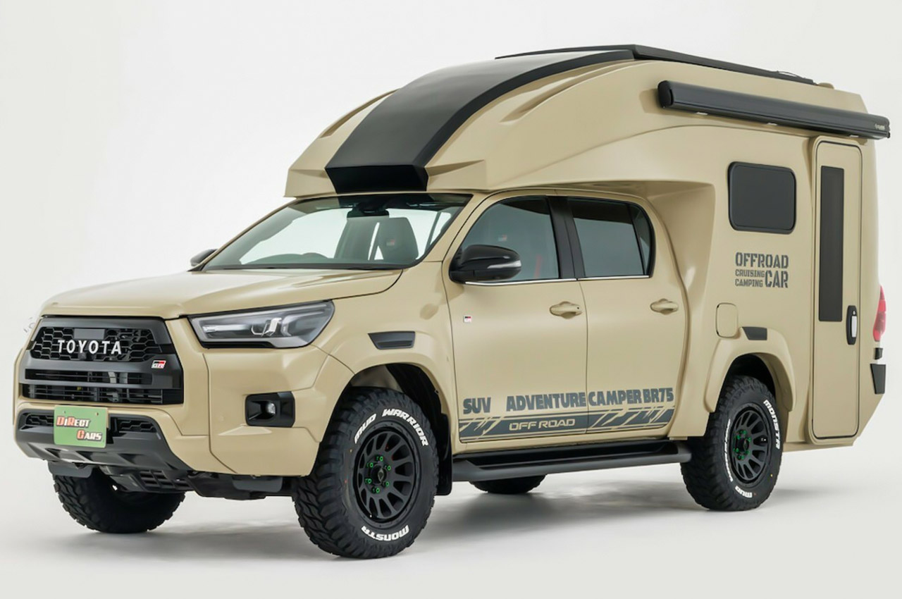 Toyota Hilux camper is the most rugged two-bed, pop-up roof overland rig  you'll ride - Yanko Design