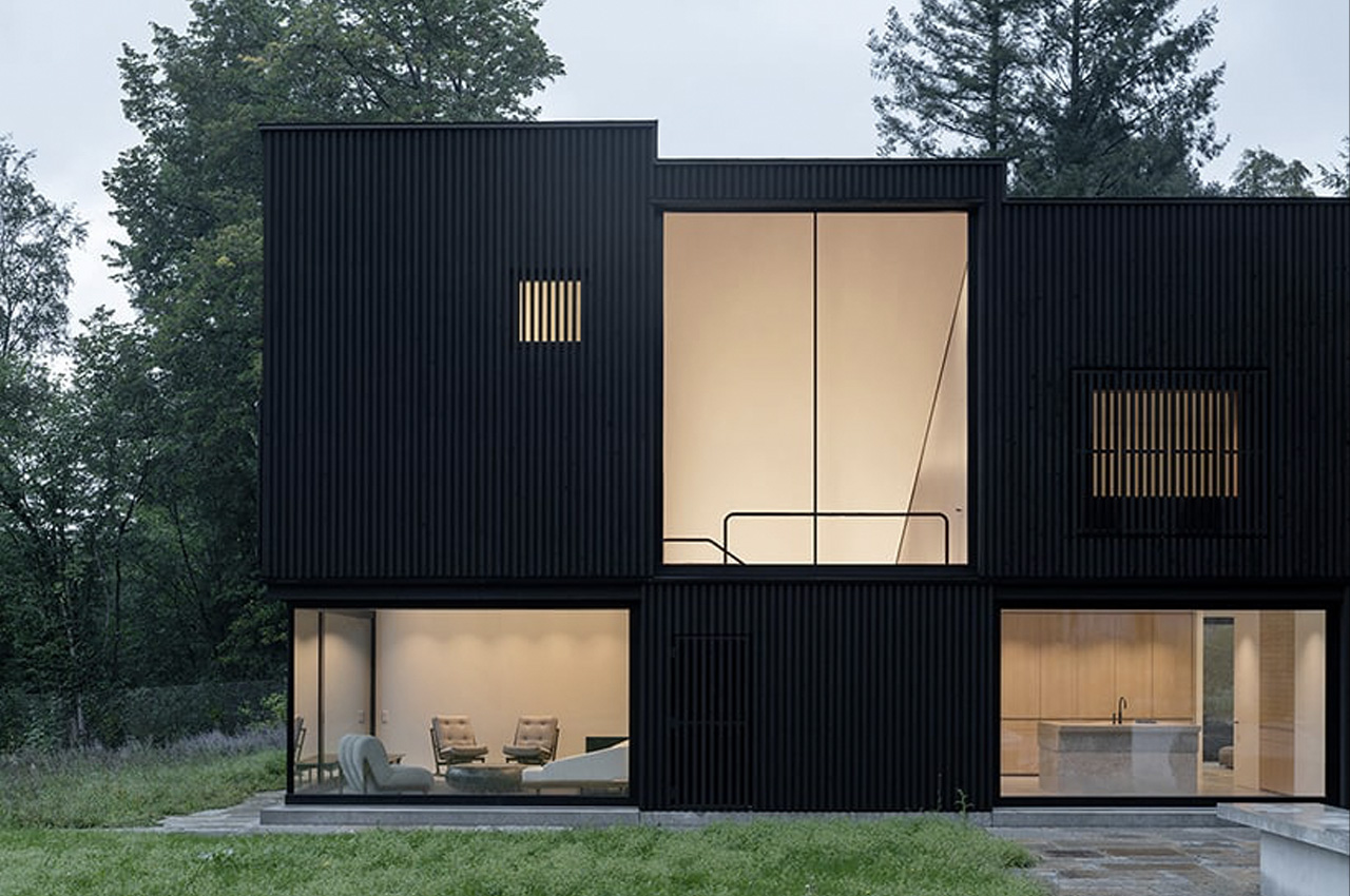This wood residence in Germany is a sustainable sculpture of wood cubes